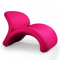 Manhattan Comfort AC013-FS Rosebud Fuchsia Wool Blend Accent Chair
